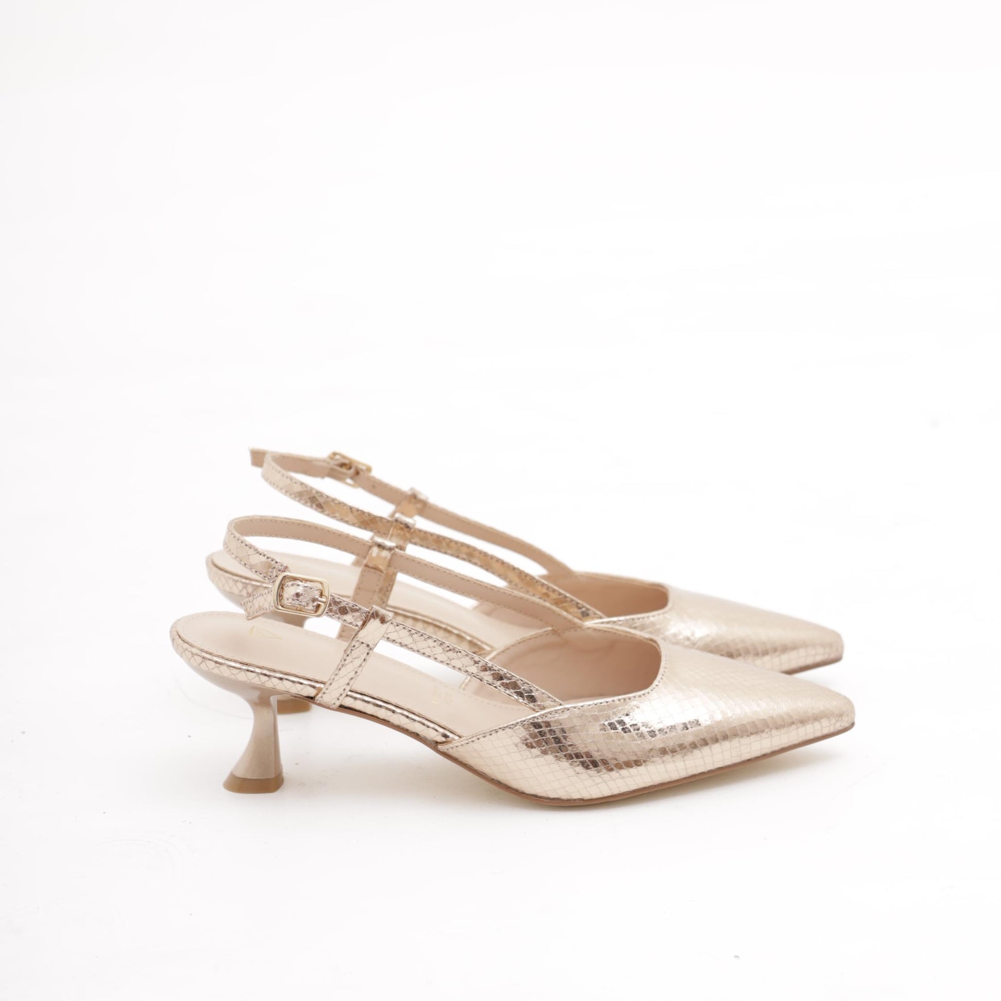 SLINGBACK SNAKE PLATINO 