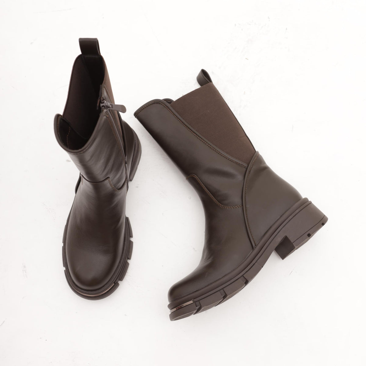 STIVALETTO GAMBALE ELASTICO TESTA DI MORO 