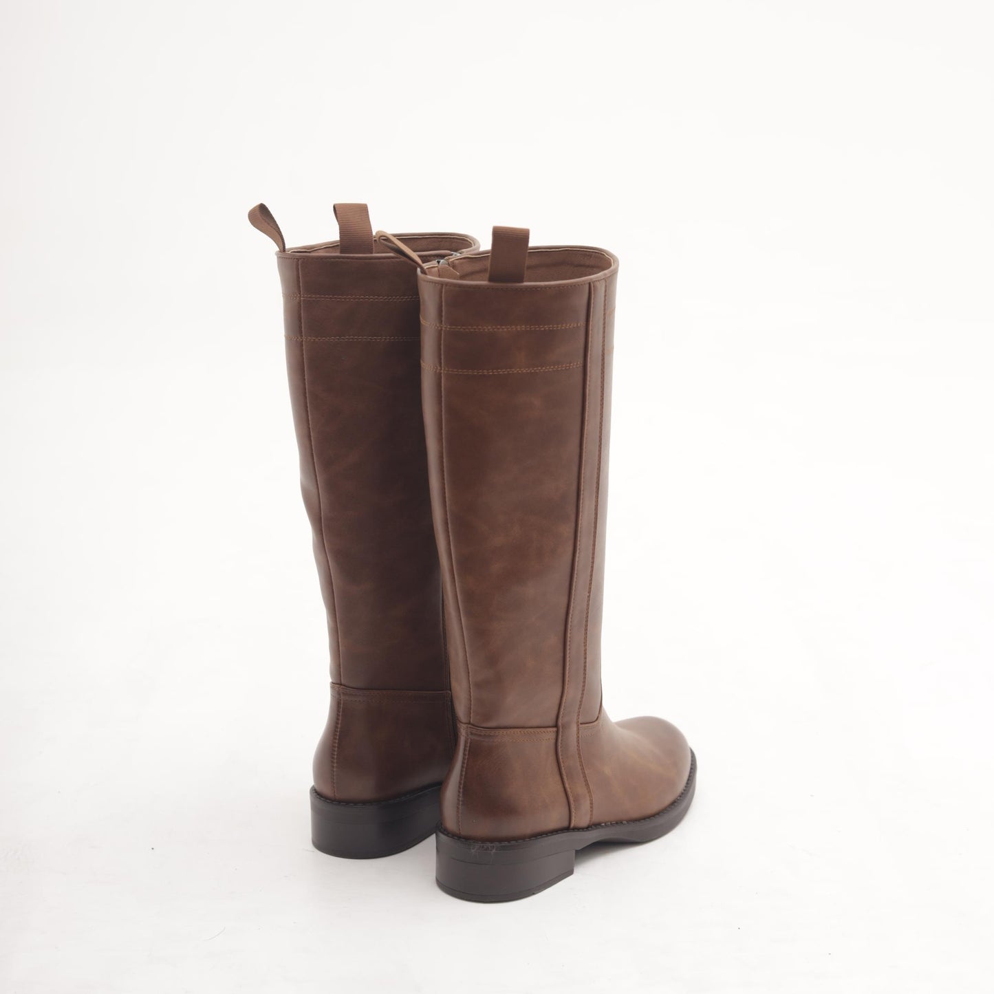 STIVALE ALTO BACCHETTE E ZIP CUOIO MP2753-1PUCU CHOCOLA