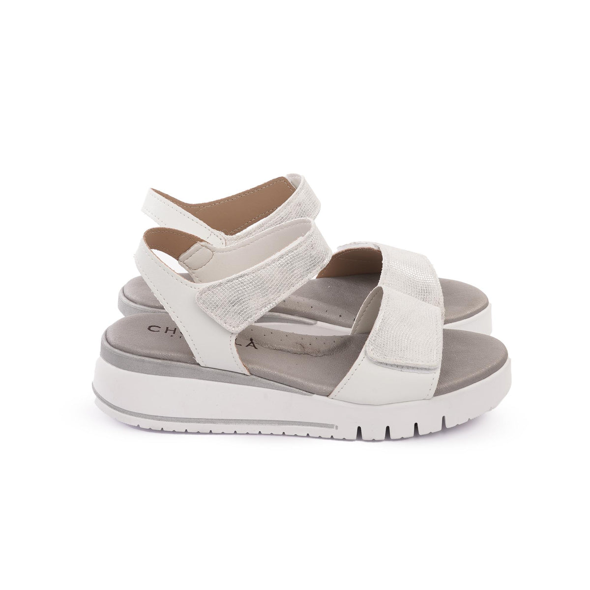 SANDALO  ZEPPA FASCIA SIRENA BIANCO<BR/> 