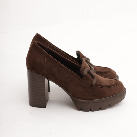 MOCASSINO PLATEAU MORSETTO TESTA DI MORO MP70013MFTM CHOCOLA