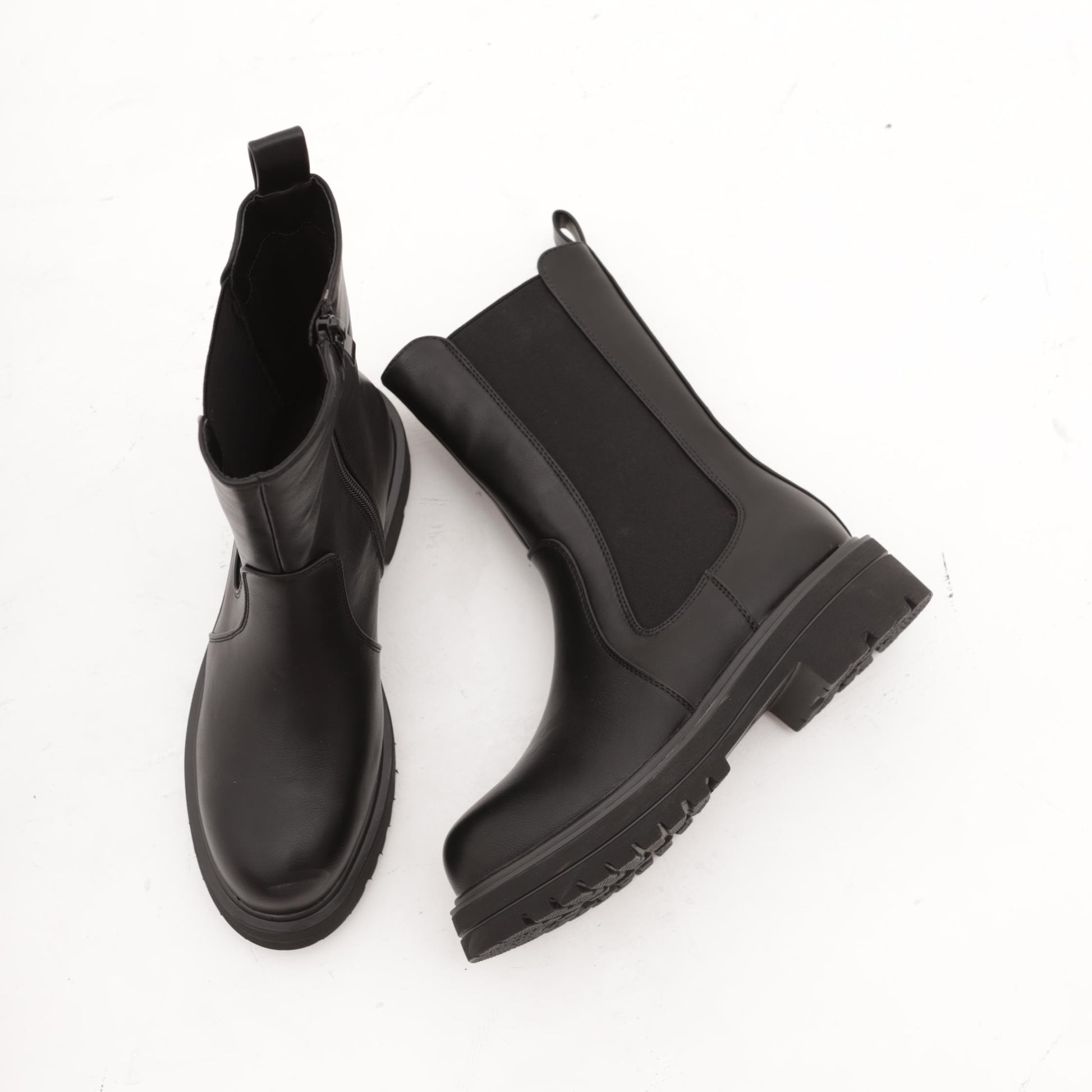 STIVALETTO ELASTICI ALTO NERO 