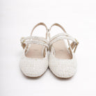 SLINGBACK FLAT TWEED PANNA 