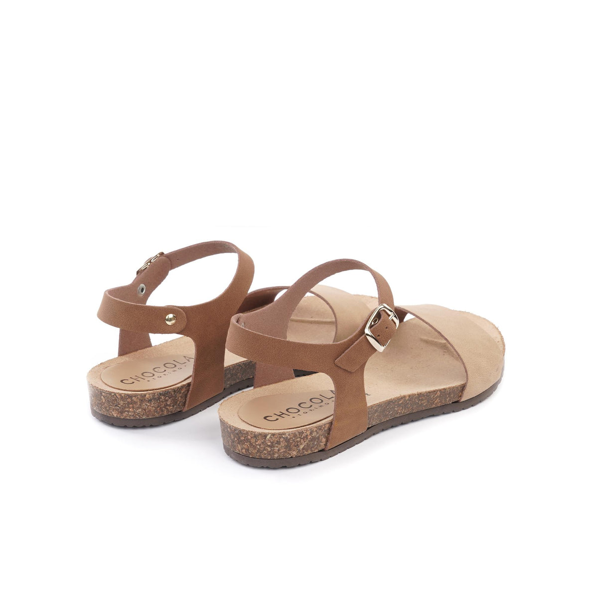 SANDALO BIO FLAT FASCIA BEIGE<BR/> 