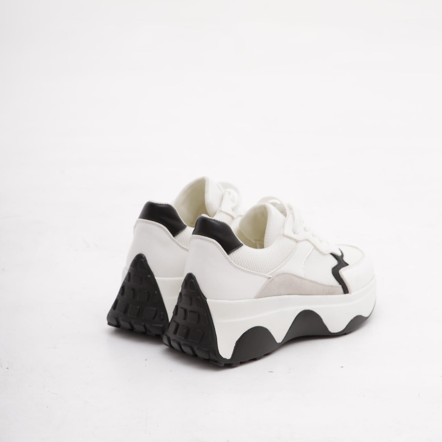 SNEAKERS OVERSIZE BIANCO/NERO<BR/> 