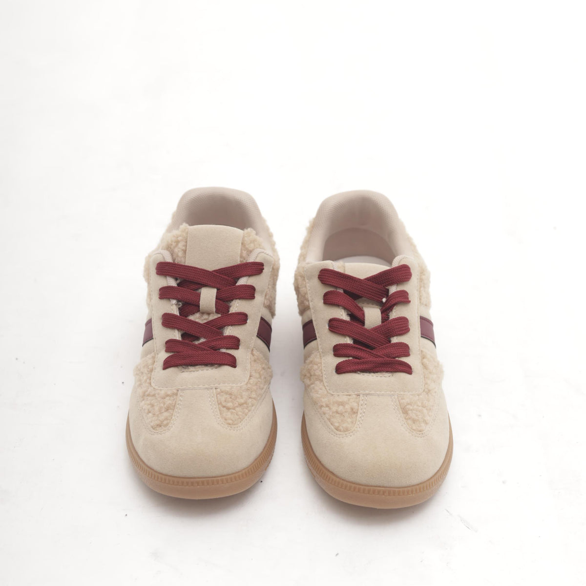 SNEAKERS FLAT FUR BEIGE 