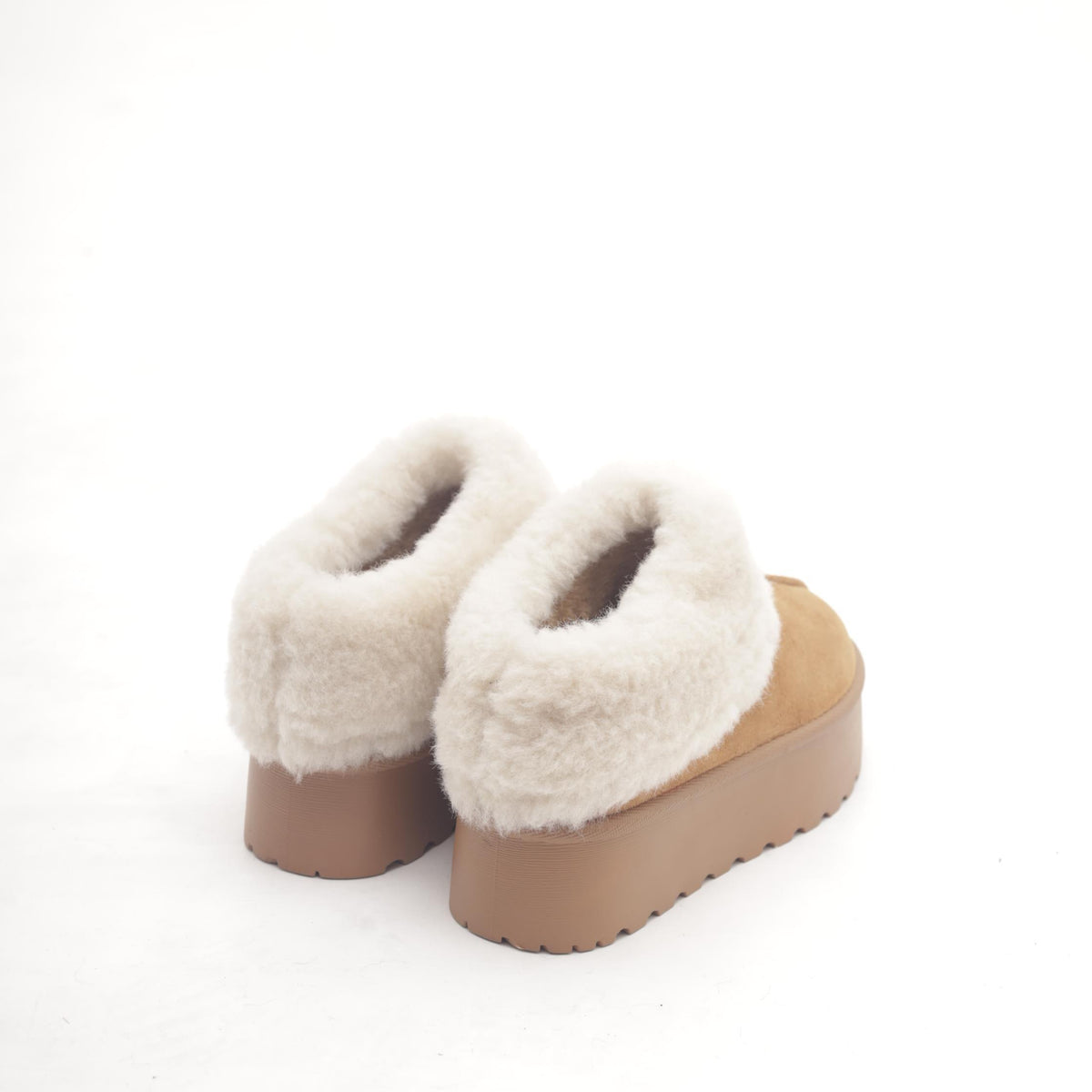 SLIPPER MAMMUT RISVOLTATO CUOIO 