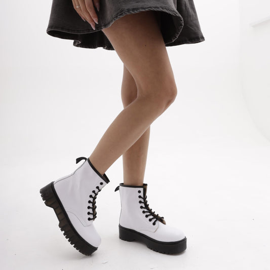 ANFIBIO 8 BUCHI PLATFORM BIANCO MT89PUBI CHOCOLA