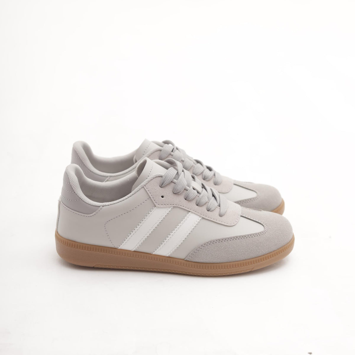 SNEAKERS FLAT GRIGIO 