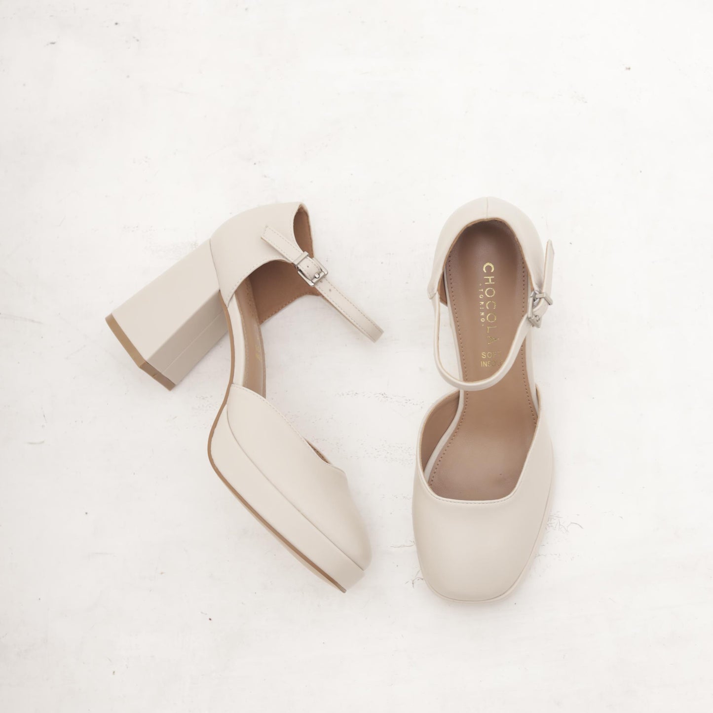 DECOLLETE' D'ORSAY PLATEAU BEIGE 