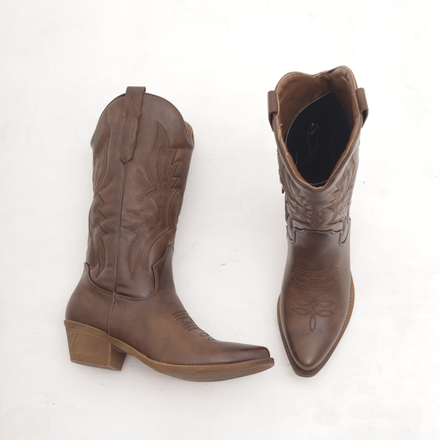 CAMPEROS RICAMO MARRONE MP637-2PUMARRONE CHOCOLA