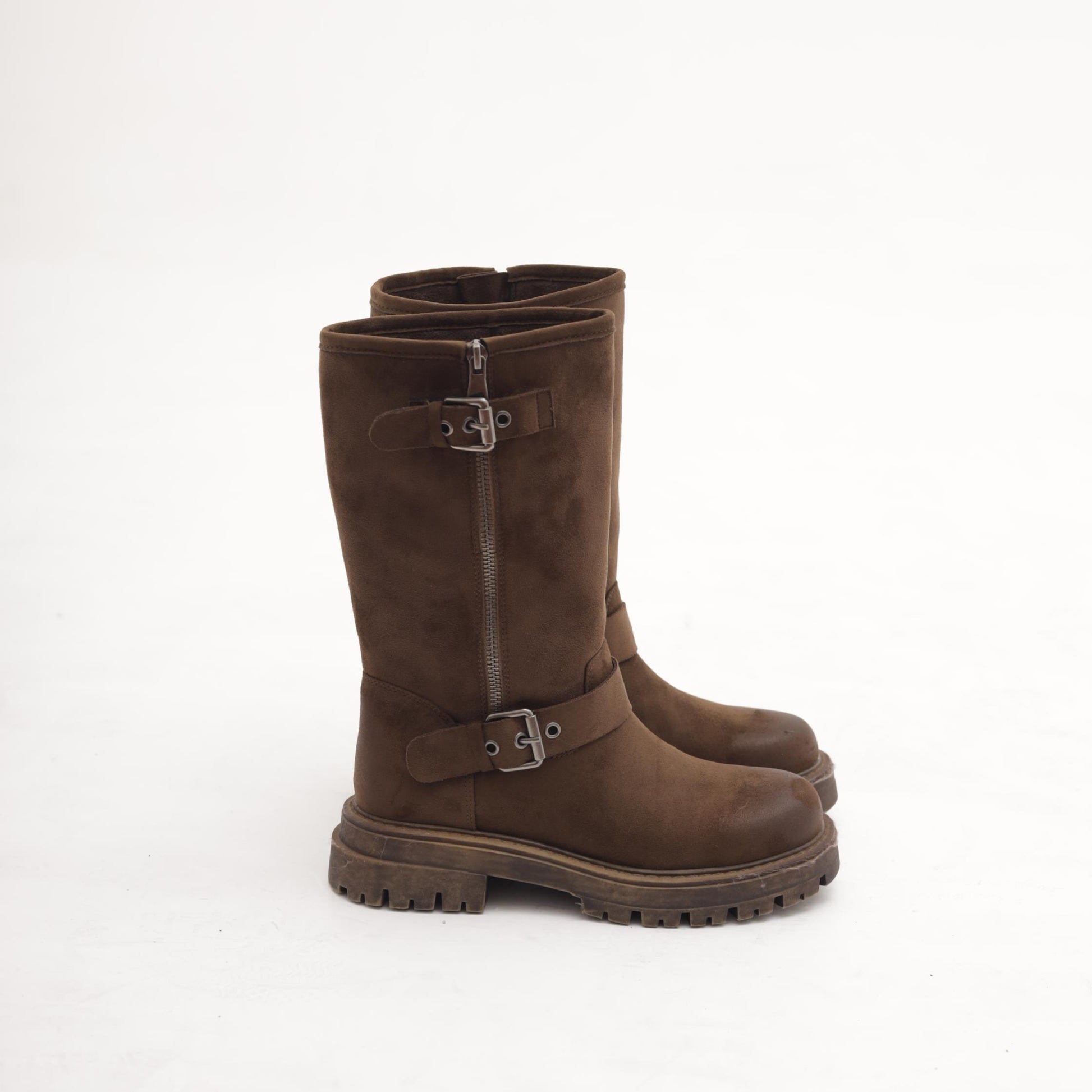 BIKER CON ZIP ESTERNA TESTA DI MORO 