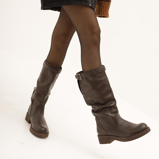 STIVALE ALTO BIK CHOCOLA' TESTA DI MORO MP727-1PUTM CHOCOLA