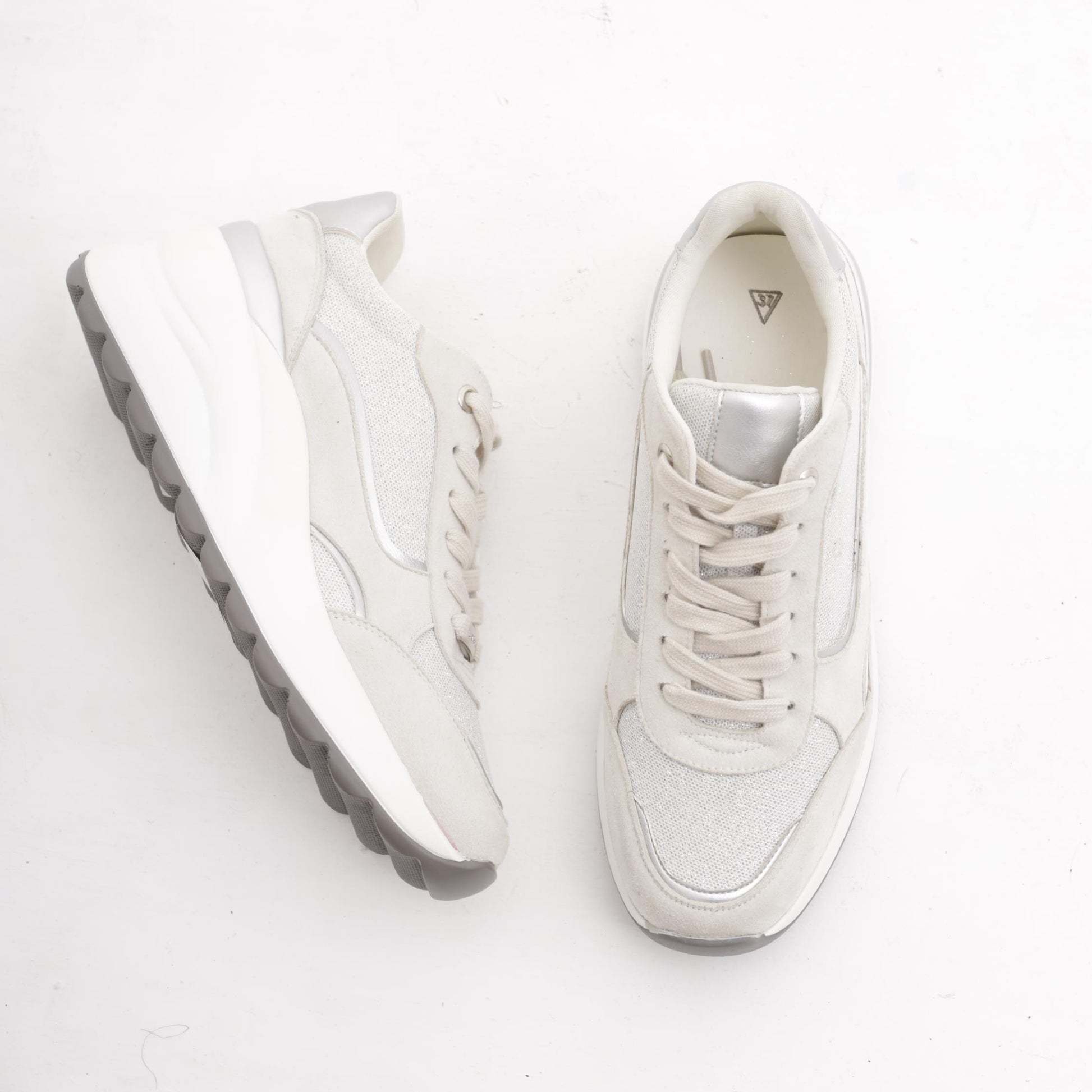 SNEAKERS ZEPPA SHINY GRIGIO<BR/> 