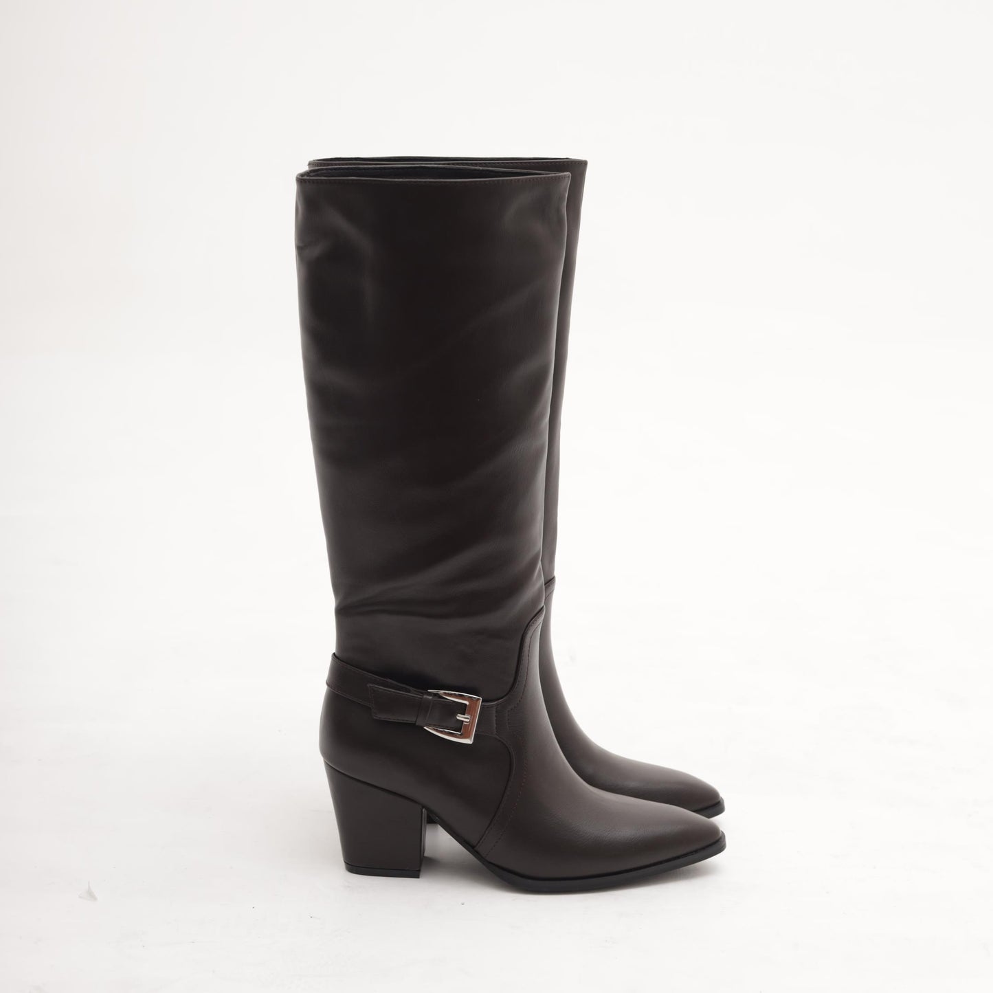 STIVALE TACCO FIBBIA TESTA DI MORO 