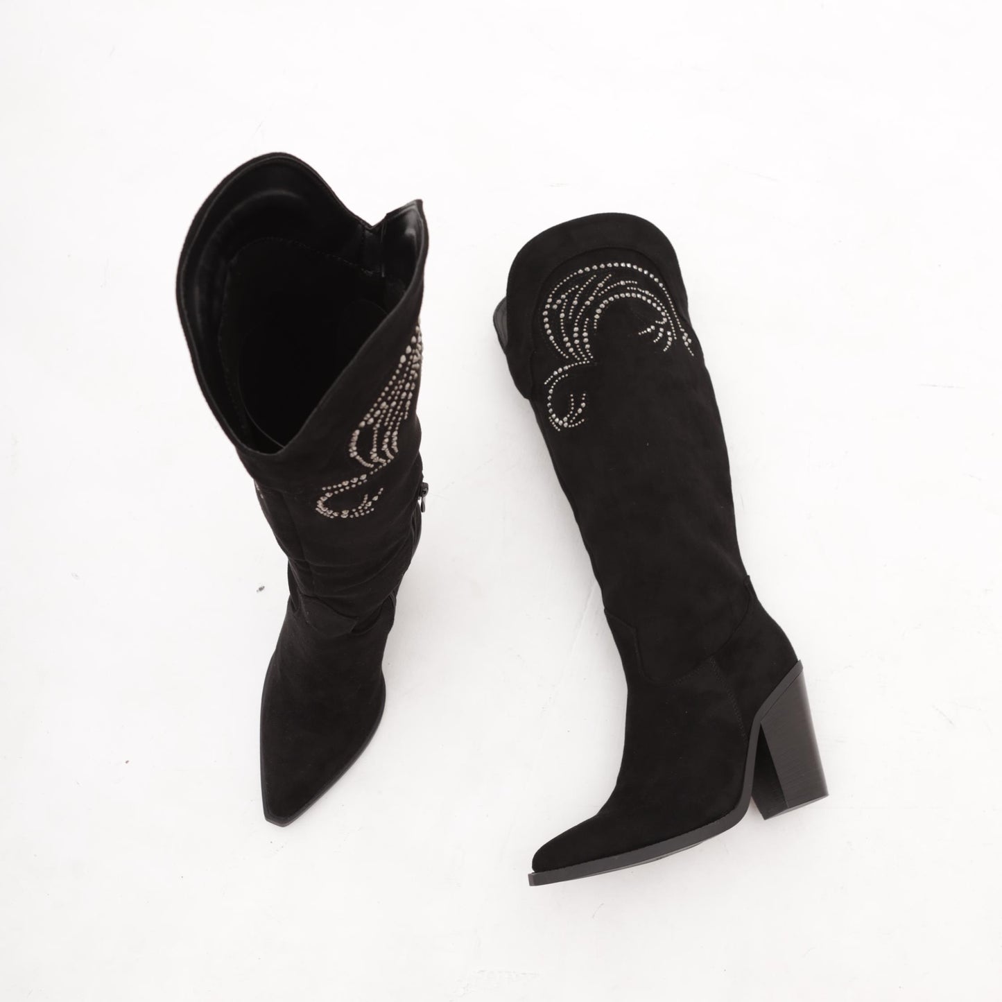STIVALE CAMPEROS STRASS NERO<BR/> 