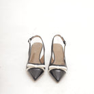 SLINGBACK BICOLORE FIOCCO NERO 