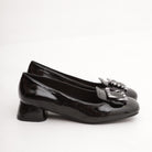 DECOLLETE' BASSA ZEBRA NERO 