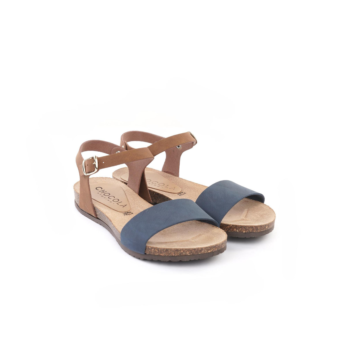SANDALO BIO FLAT FASCIA BLU<BR/> 