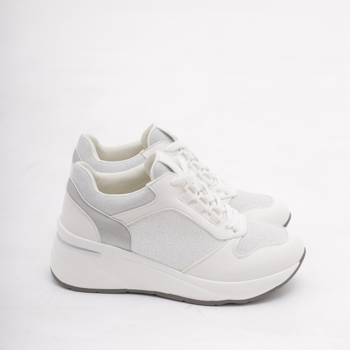 SNEAKERS ALTA SHINY BIANCO<BR/> 