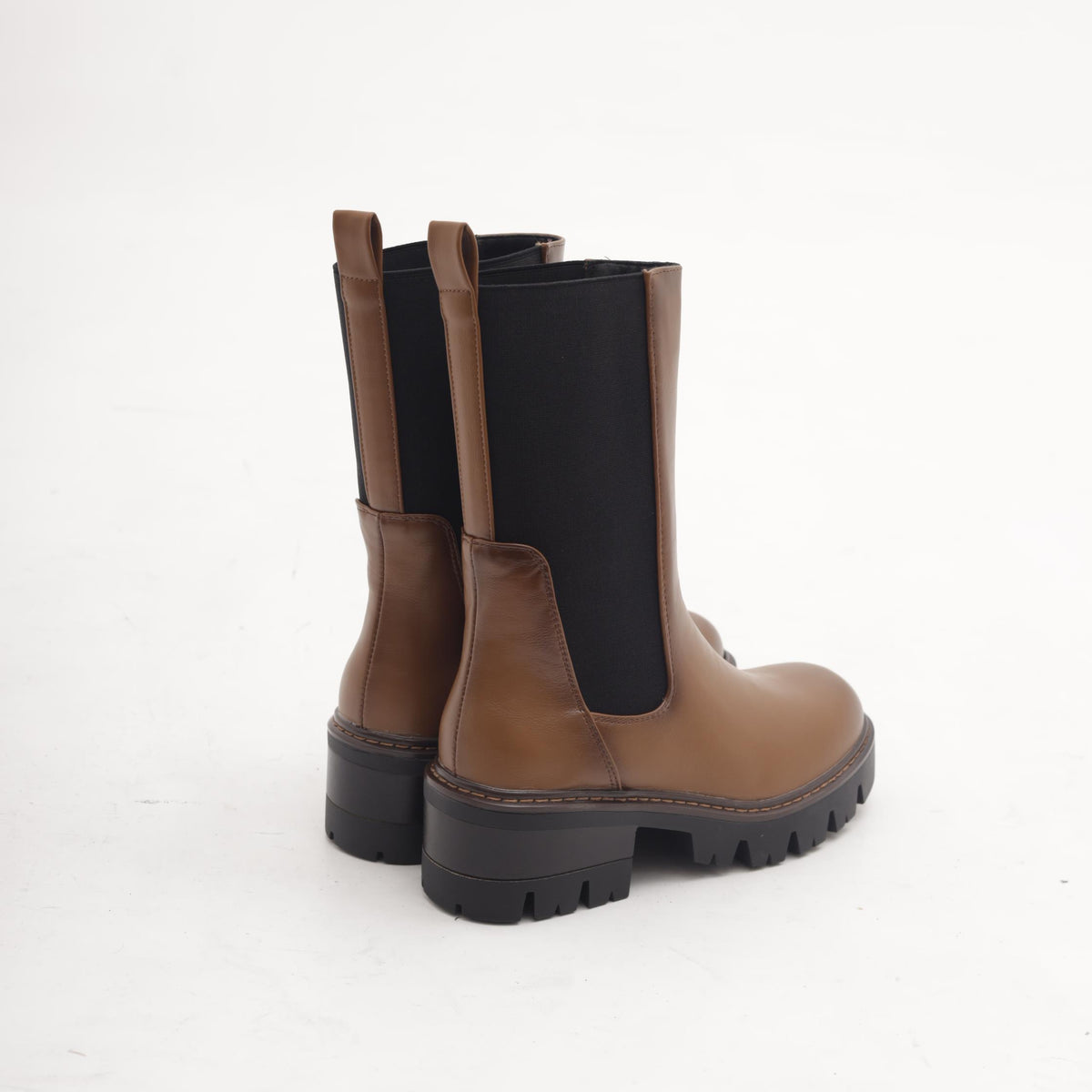 STIVALETTO ELASTICO GRANDE CUOIO 