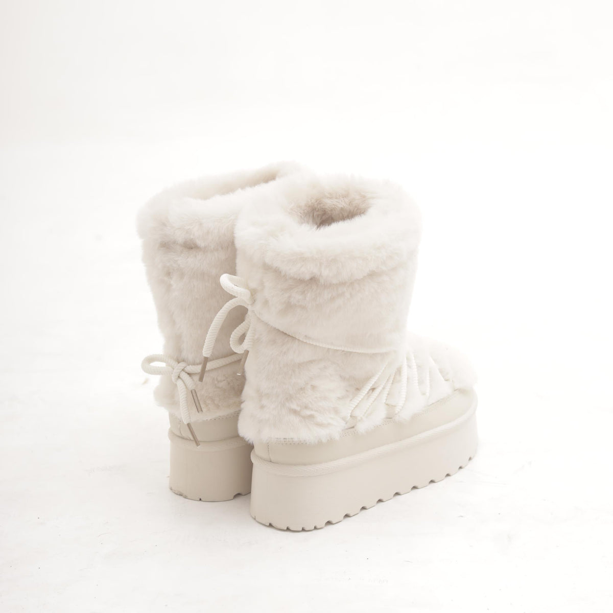 STIVALETTO MAMMUT LACCI FUR PANNA 
