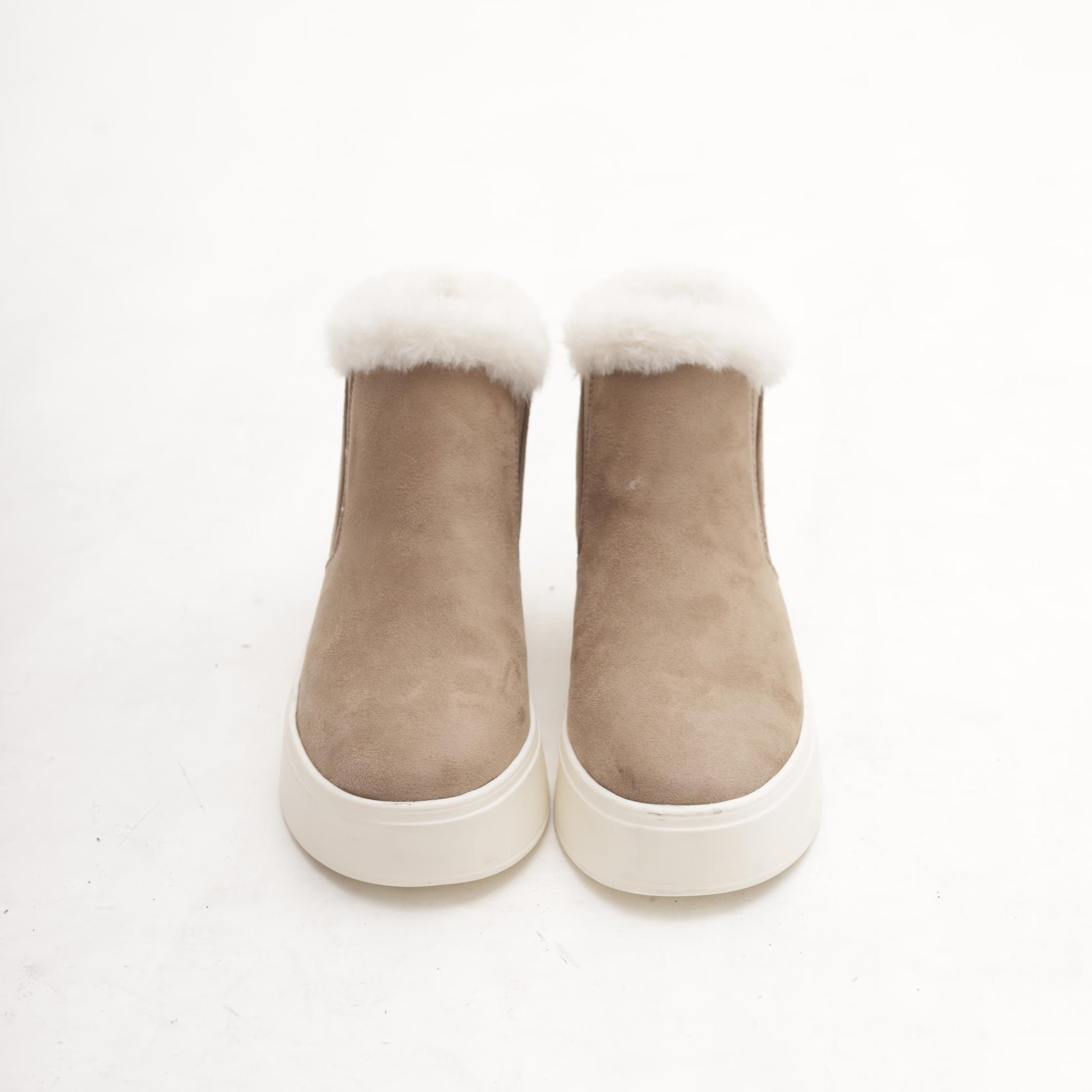 STIVALETTO SNEAKERS PLATFORM TAUPE 