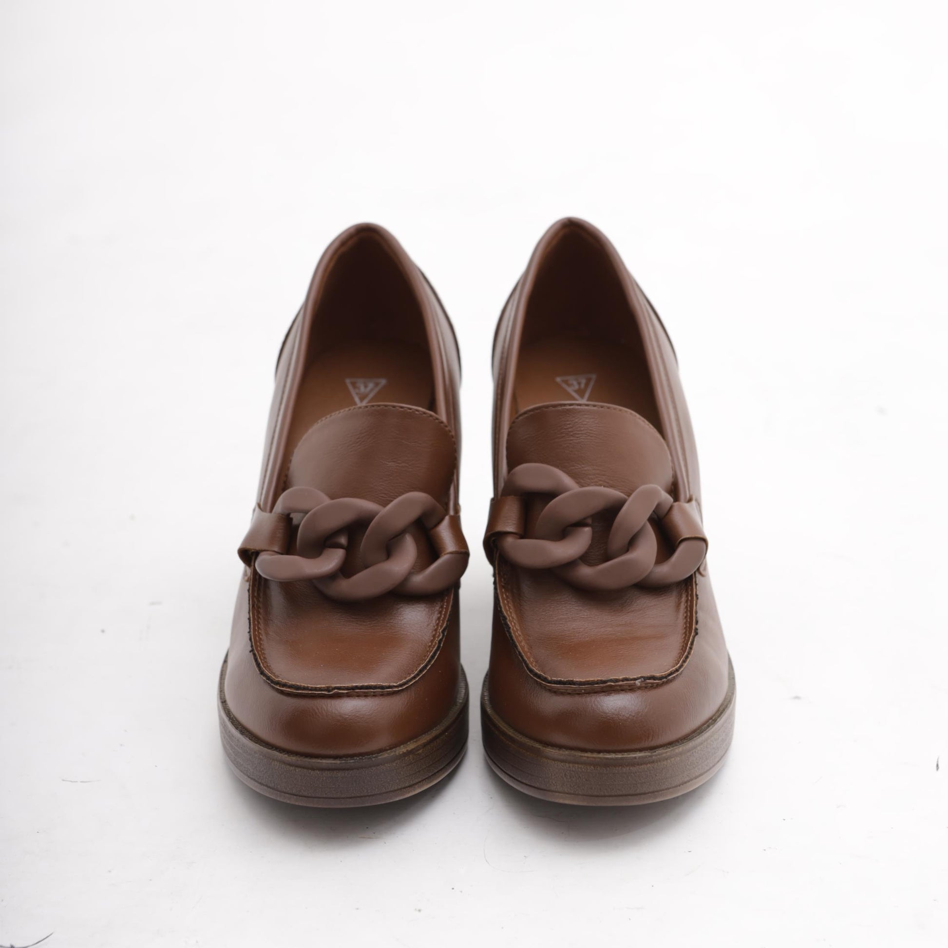 MOCASSINO TACCO CATENA CUOIO MP354-1PUCUOIO CHOCOLA