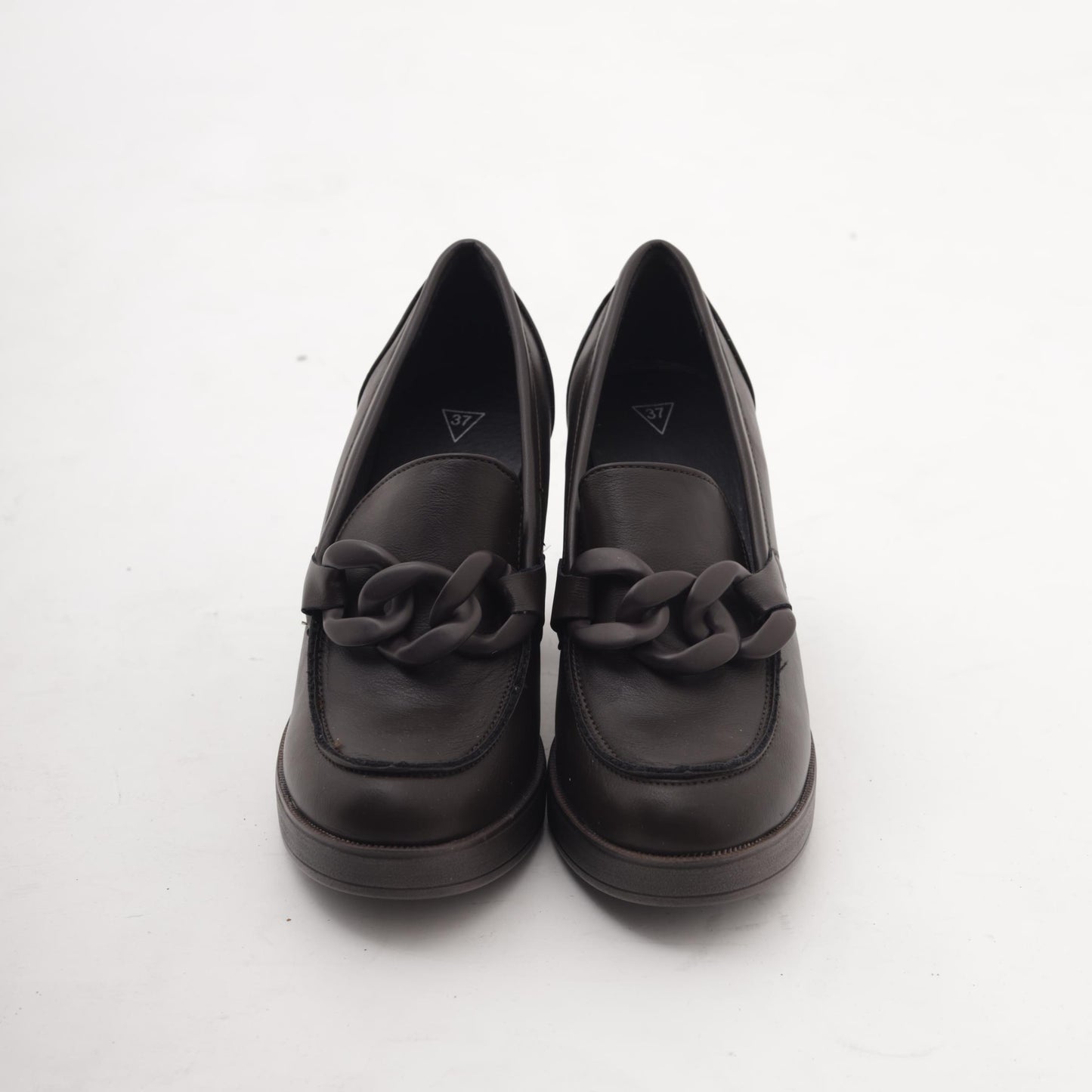 MOCASSINO TACCO CATENA TESTA DI MORO MP354-1PUTM CHOCOLA