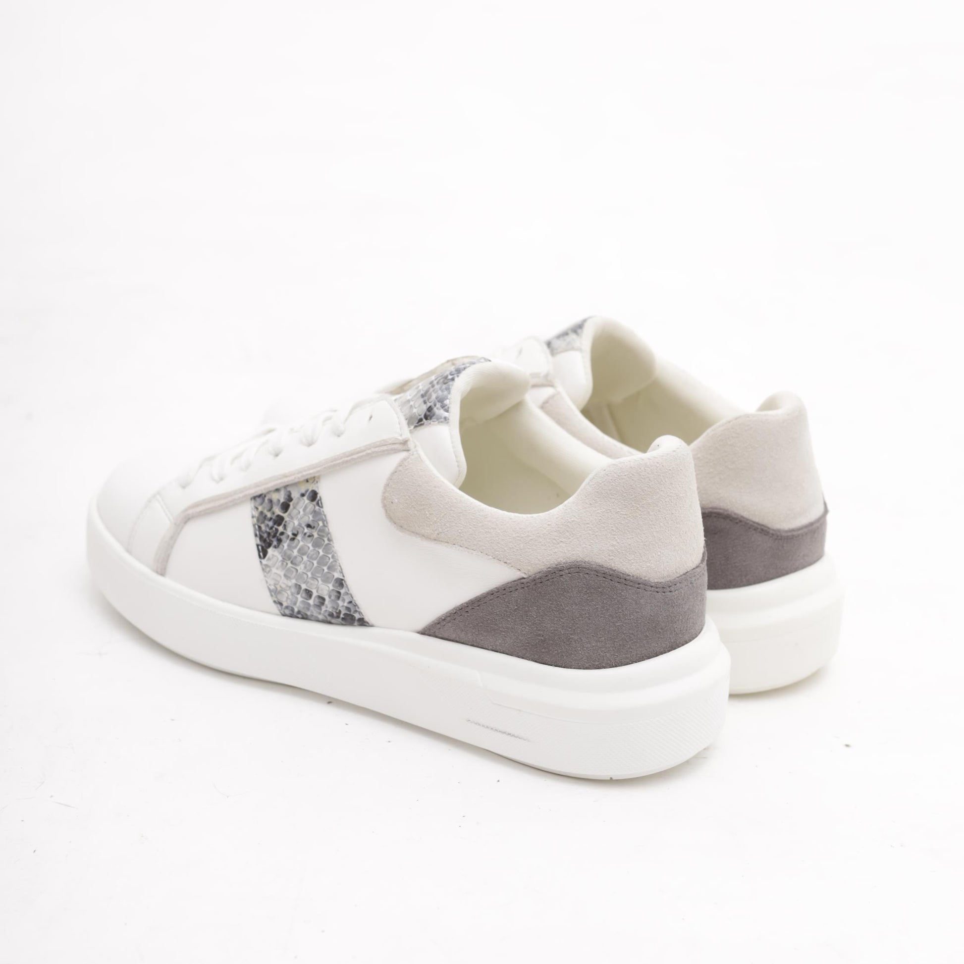 SNEAKERS PYTHON BIANCO/GRIGIO<BR/> 