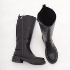 STIVALE ZIP ESTERNA NERO 