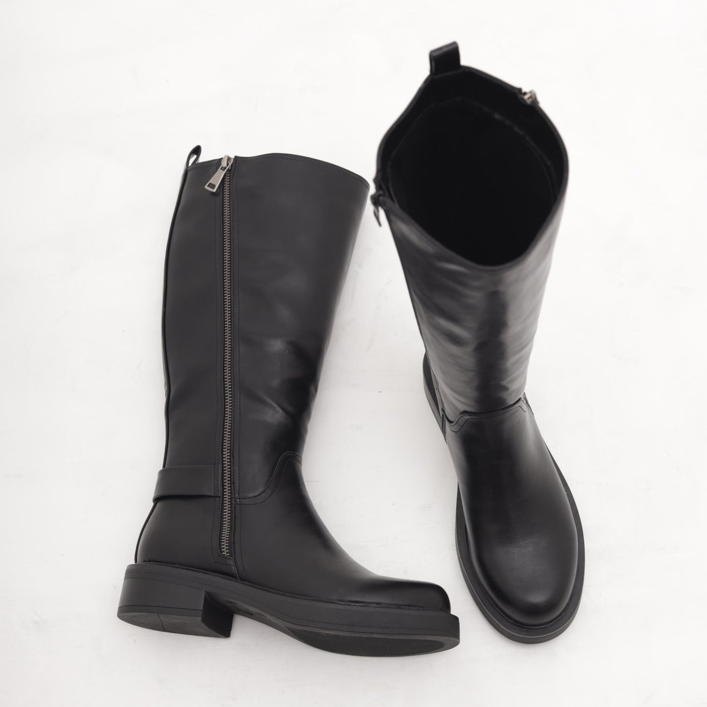 STIVALE ZIP ESTERNA NERO 