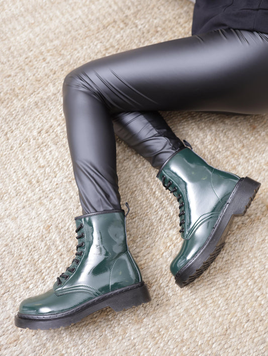 ANFIBIO 8 BUCHI VERNICE VERDE MT88ABPUVE CHOCOLA