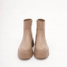 STIVALETTO CHUNKY LISCIO FANGO 