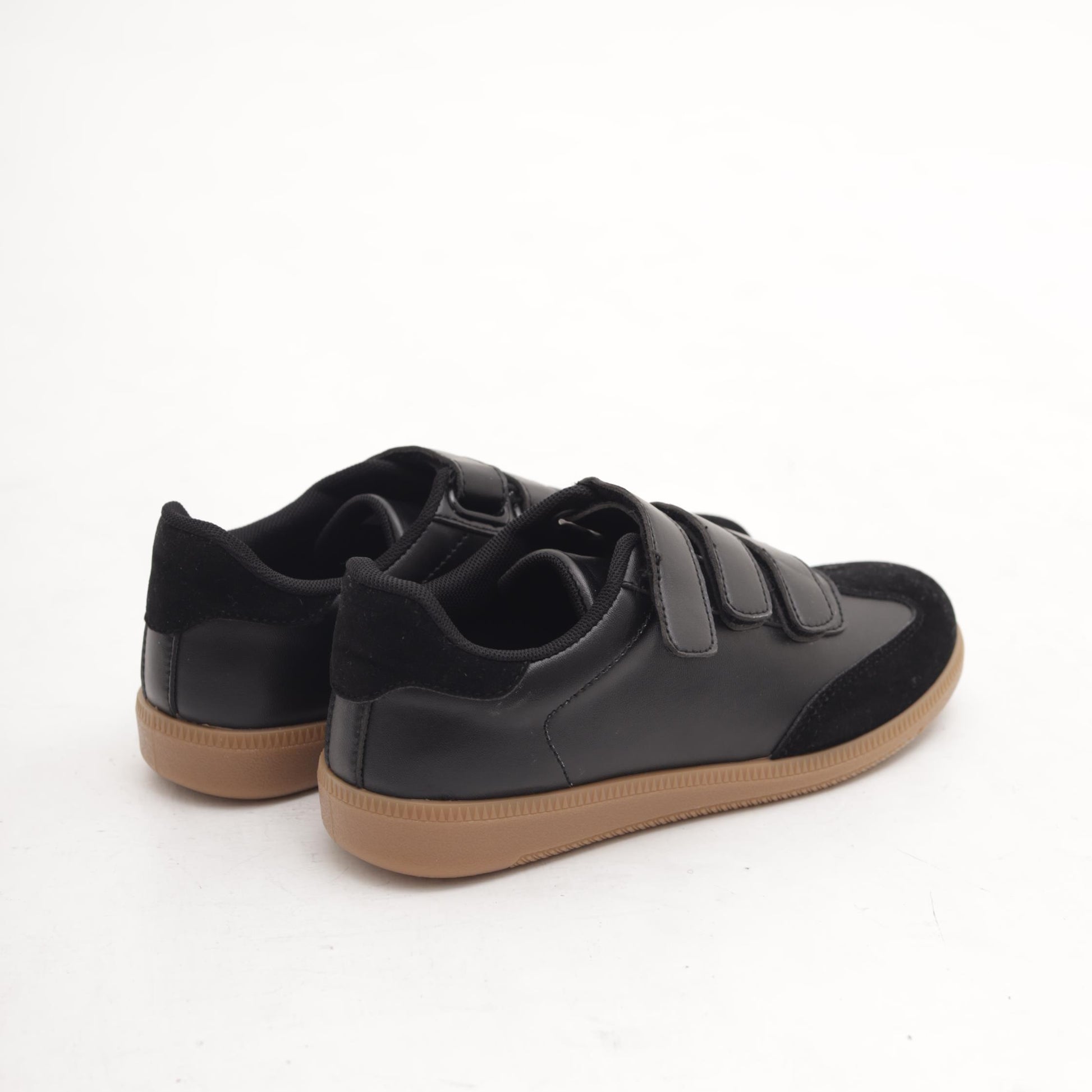 SNEAKERS FLAT STRAPPO NERO 