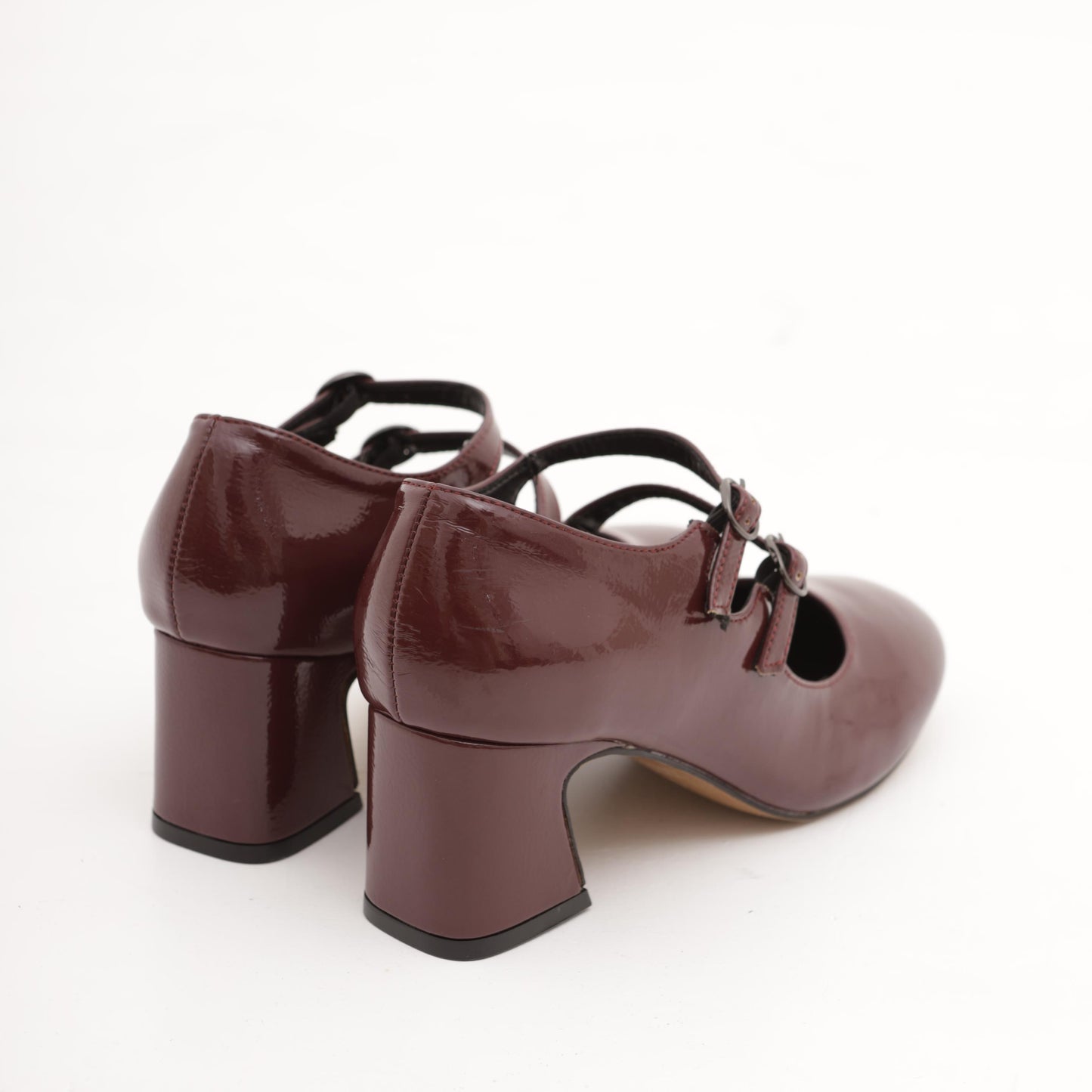 MARY JANE 2 CINTURINI PRUGNA MP70012-2VBR CHOCOLA