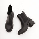 STIVALETTO ELASTICI TACCO NERO 