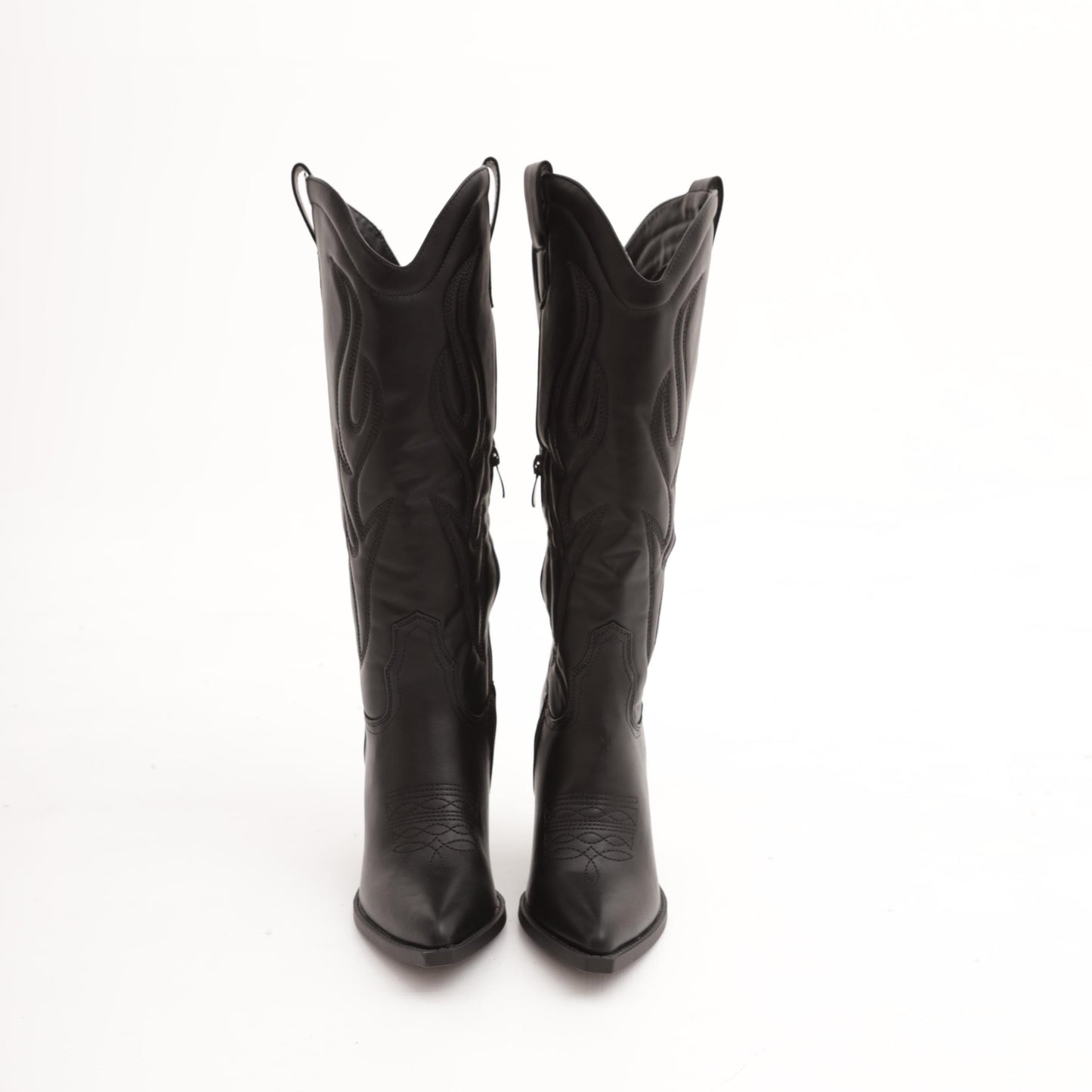 STIVALE TEXANO TACCO ALTO NERO 