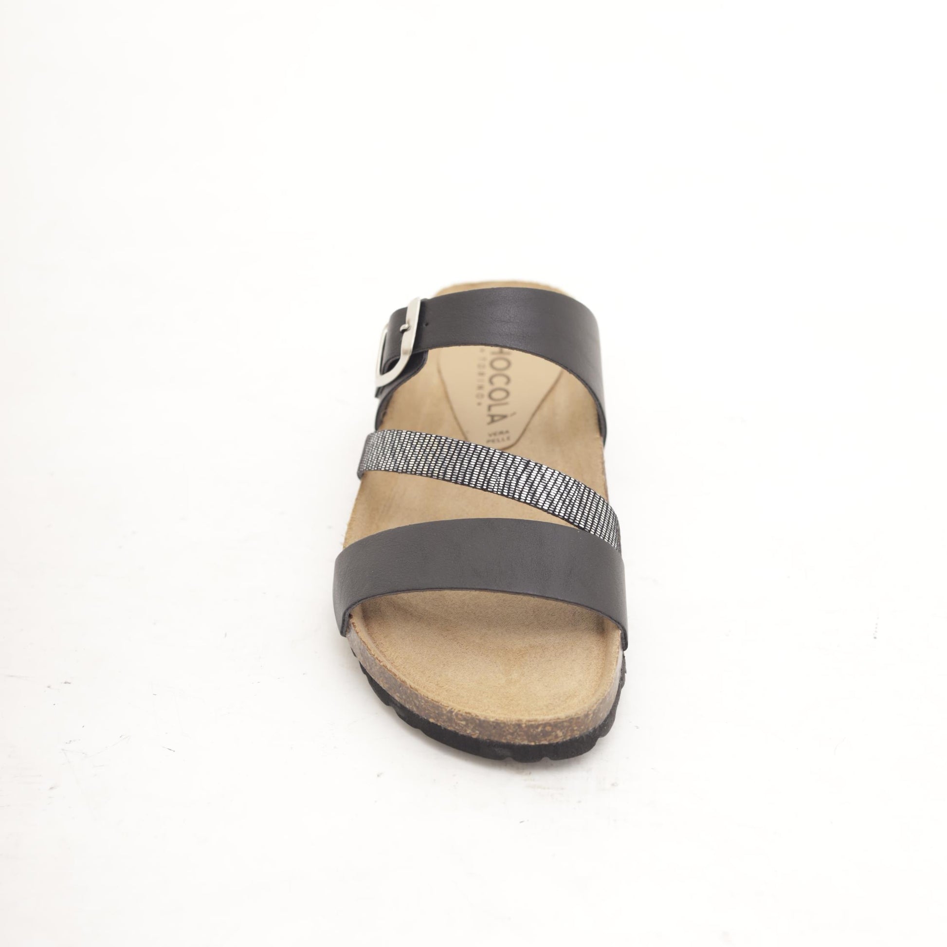 SANDALO BIO INCROCIO NERO 
