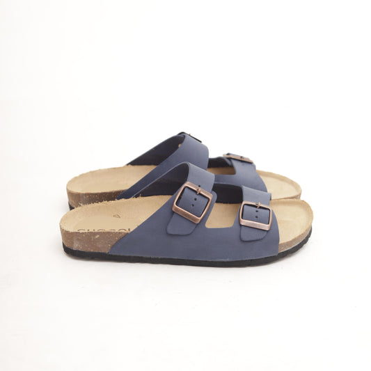 SANDALO BIO DOPPIA FASCIA BLU 
