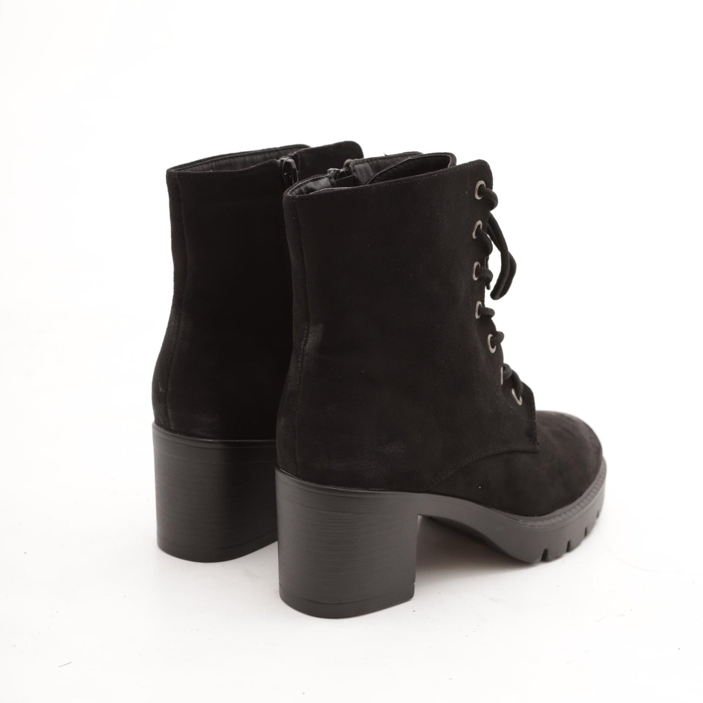STIVALETTO ALLACCIATO BASSO NERO 