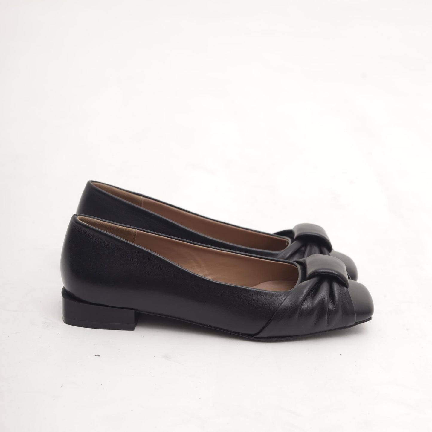 DECOLLETE FLAT FIOCCO NERO MP2734-1PUNE CHOCOLA