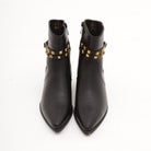 TRONCHETTO TEXANO BORCHIE NERO 