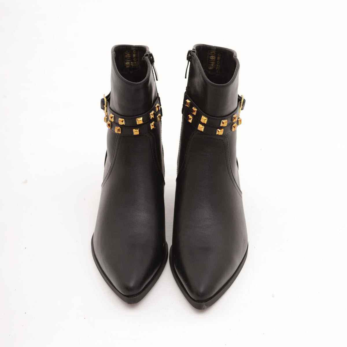TRONCHETTO TEXANO BORCHIE NERO 