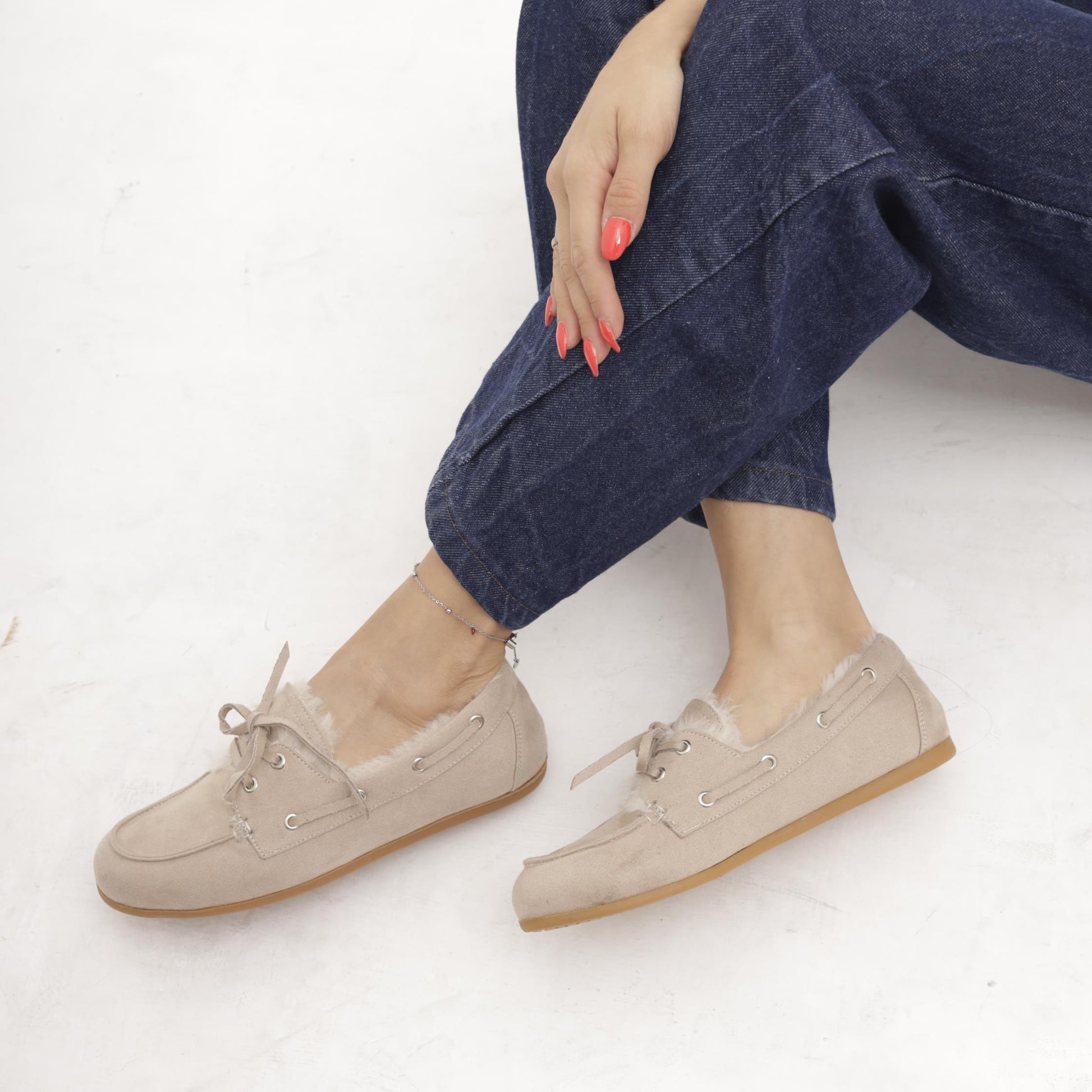 MOCASSINO SOFT FUR TORTORA 