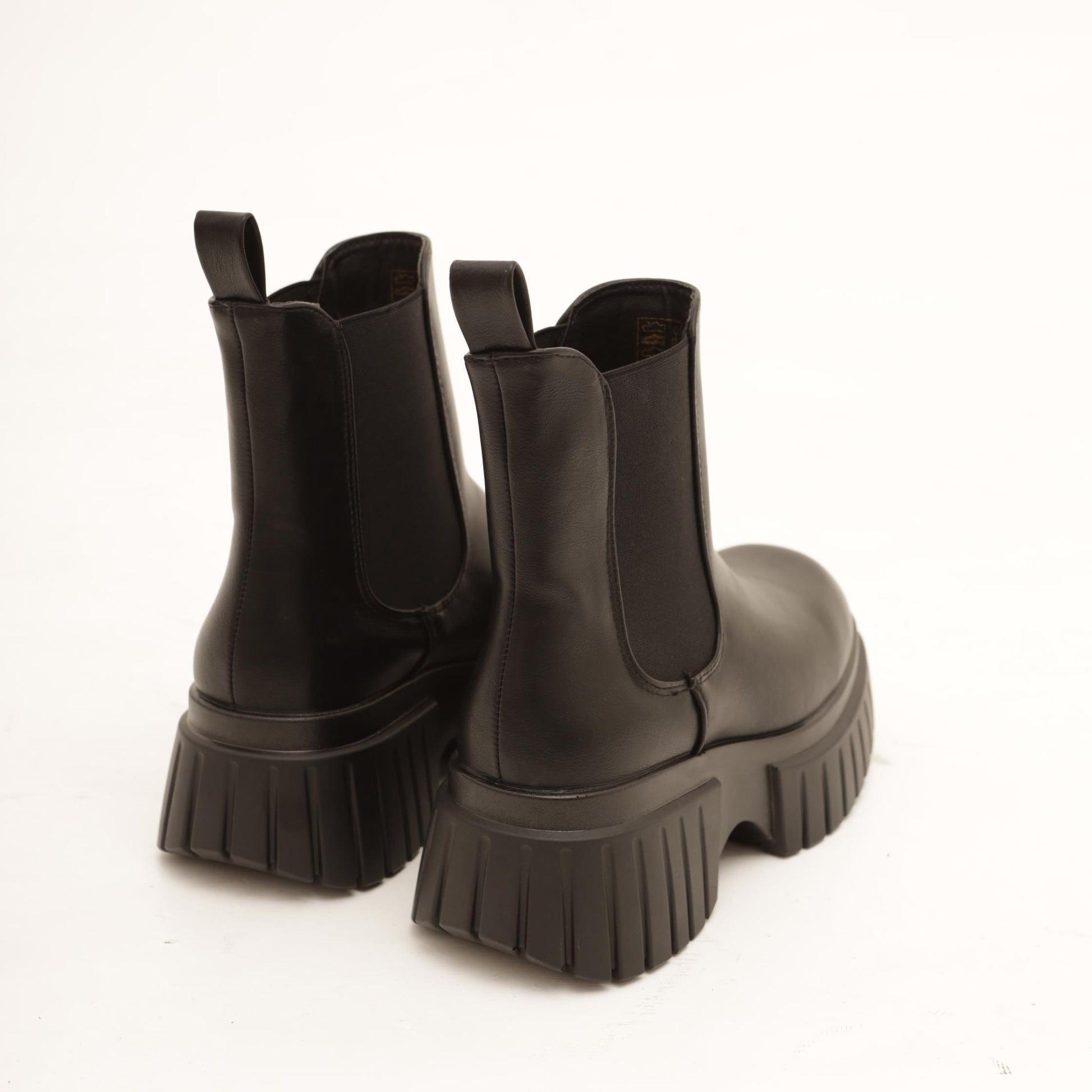 STIVALETTO CHELSEA BASSO PLATFORM NERO 