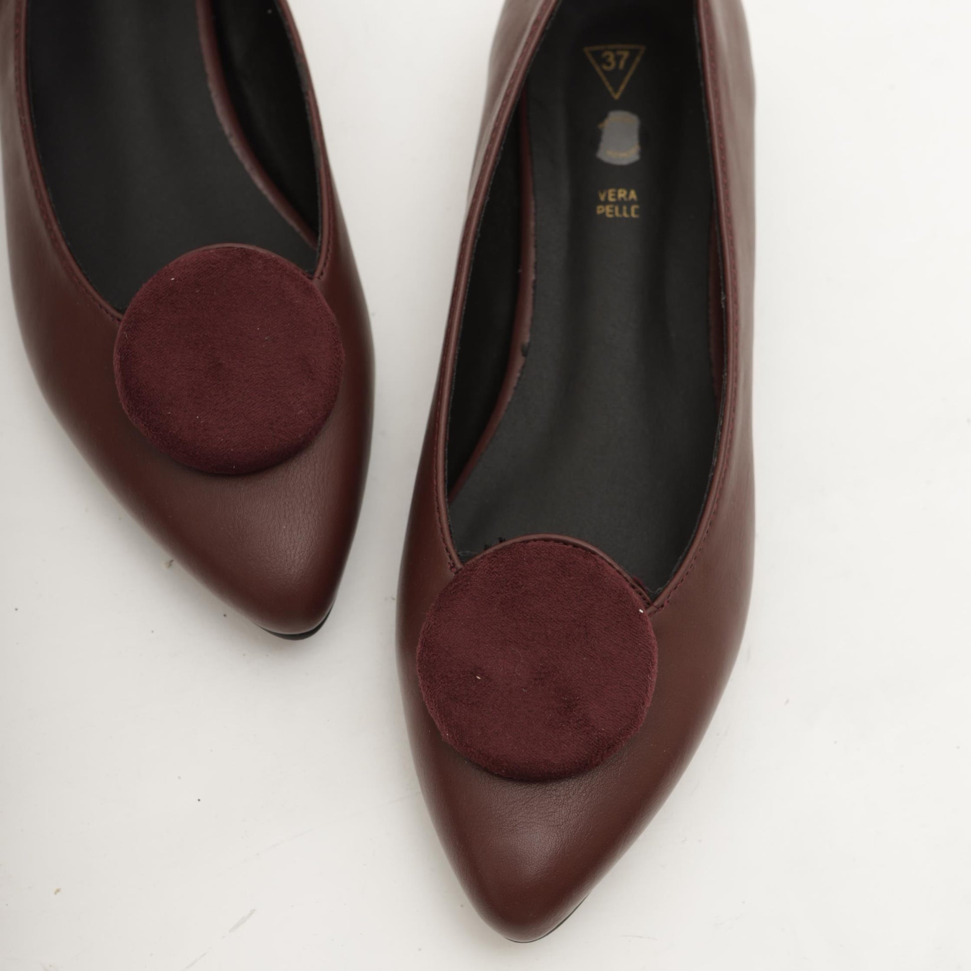 DECOLLETE' FLAT CIRCLE BORDEAUX 