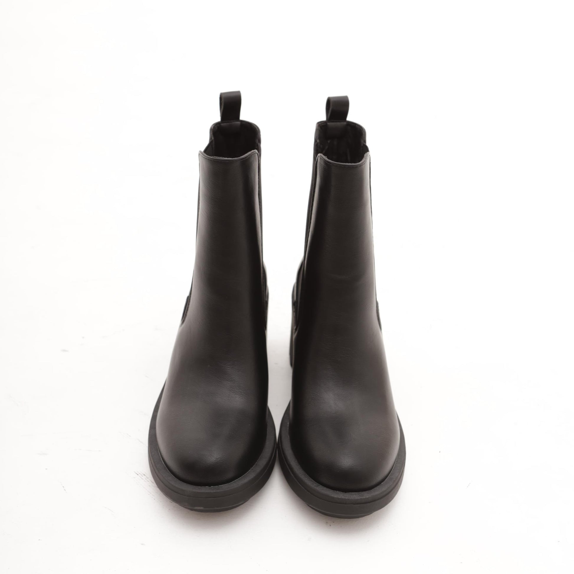 STIVALETTO ELASTICI TACCO NERO 