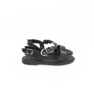 SANDALO FLAT SHAPES NERO<BR/> 