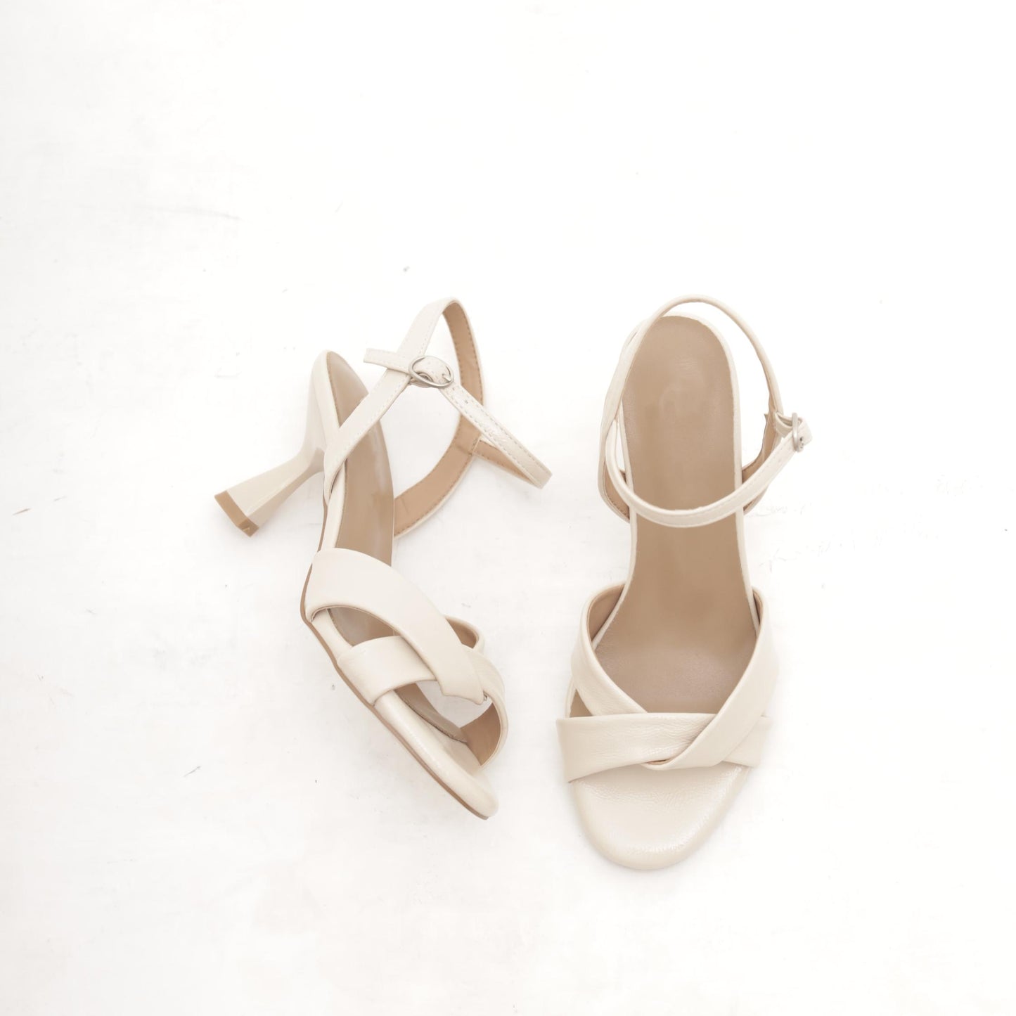 SANDALO CON INCROCIO V NAPLACK BEIGE 